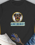 Allright Come And Get It, Volume 2, Women's T-Shirt-Black. A perfect gift for dog lovers and dog owners. Design by Dog Gang