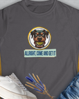 Allright Come And Get It, Volume 2, Women's T-Shirt-Charcoal. For dog lovers and dog owners. Design by Dog Gang