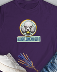 Allright Come And Get It, Volume 3, Women's T-Shirt-Purple, a cool and stylish design with a funny saying from Dog Gang