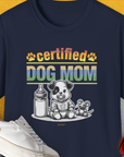 Dog Mom Series, Volume 1, Unisex T-Shirt-Navy, Design by Dog Gang
