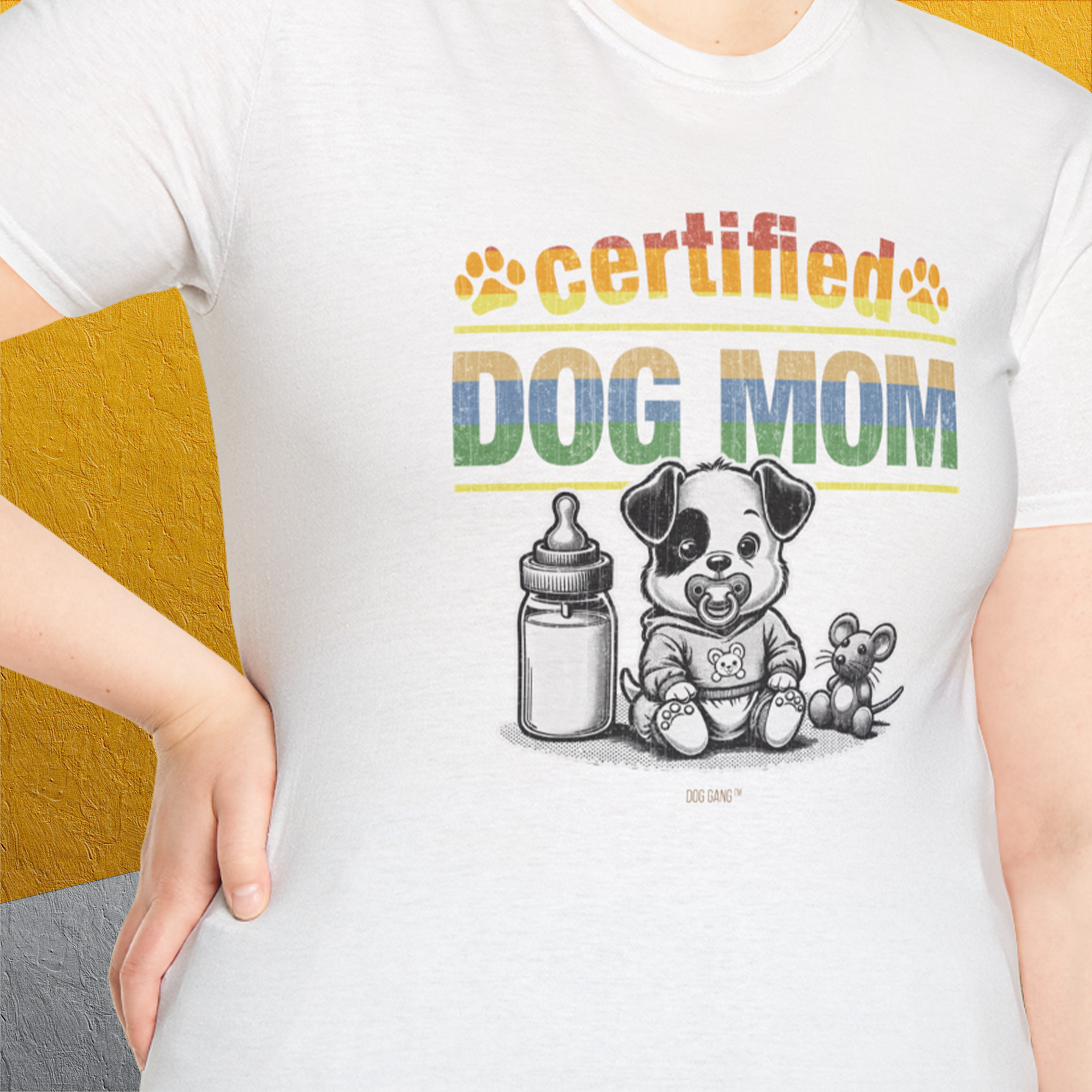 Dog Mom Series, Volume 1, Unisex T-Shirt-, Design by Dog Gang