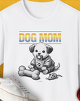 Dog Mom Series, Volume 2, Unisex T-Shirt-White. A perfect gift for dog lovers and dog owners. Design by Dog Gang