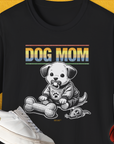 Dog Mom Series, Volume 2, Unisex T-Shirt-Black, Design by Dog Gang