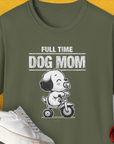 Dog Mom Series, Volume 3, Unisex T-Shirt-Military Green, Design by Dog Gang