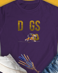 DOGS Series (D-GS), Volume 1, Women's T-Shirt-Purple, a cool and stylish design with a funny saying from Dog Gang
