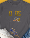 DOGS Series (D-GS), Volume 1, Women's T-Shirt-Charcoal. A dog-themed Design from Dog Gang