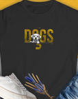 DOGS Series (D-GS), Volume 3, Women's T-Shirt-Black. A perfect gift for dog lovers and dog owners. Design by Dog Gang