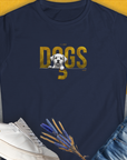 DOGS Series (D-GS), Volume 3, Women's T-Shirt-Navy. A dog-themed Design from Dog Gang