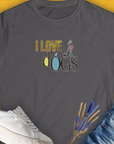 I Love Dogs - Series I, Volume 2, Women's T-Shirt-Charcoal. For dog lovers and dog owners. Design by Dog Gang