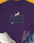 I Love Dogs - Series I, Volume 7, Women's T-Shirt-Purple. A perfect gift for dog lovers and dog owners. Design by Dog Gang