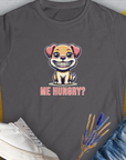 Me Hungry? Volume 1, Women's T-Shirt-Charcoal. A dog-themed Design from Dog Gang