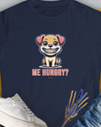Me Hungry? Volume 1, Women's T-Shirt-Navy, a cool and stylish design with a funny saying from Dog Gang