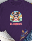 Me Hungry? Volume 3, Women's T-Shirt-Purple, a cool and stylish design with a funny saying from Dog Gang