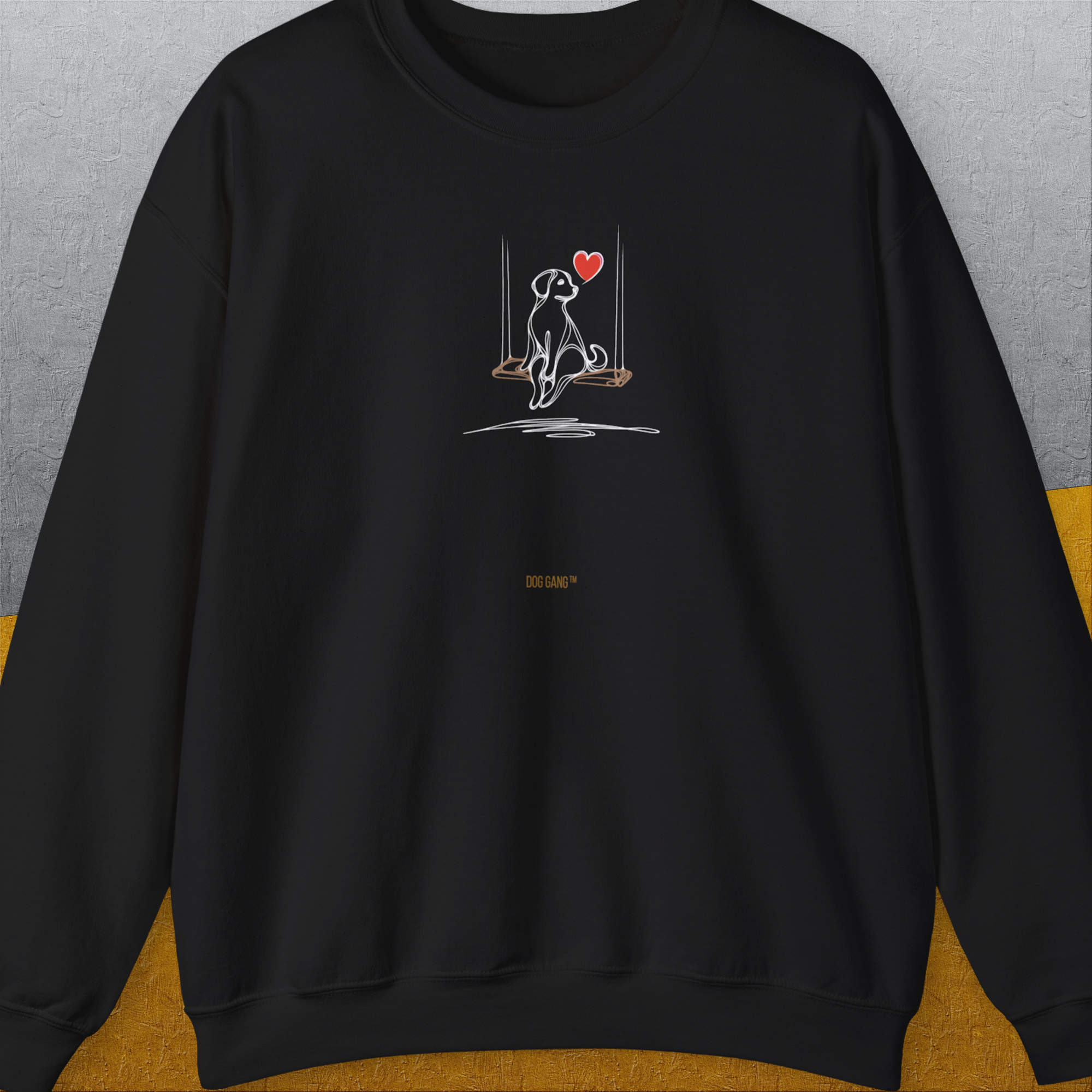 The Dog Gang Minimalistic Series I, Volume 1, Unisex Sweatshirt-Black-Design by Dog Gang