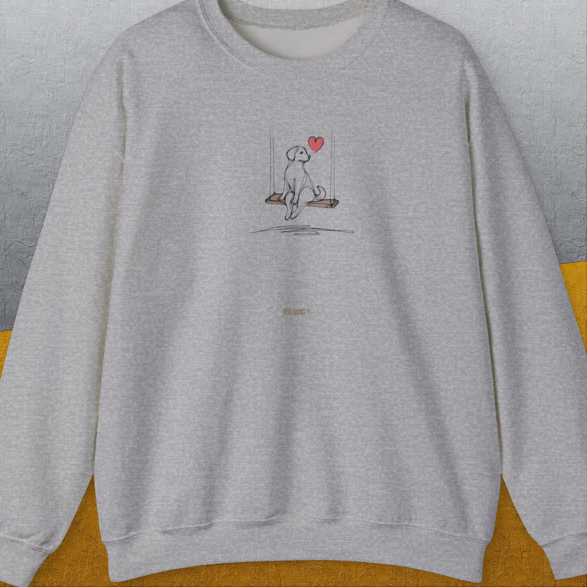 The Dog Gang Minimalistic Series I, Volume 1, Unisex Sweatshirt-Sport Grey-Design by Dog Gang