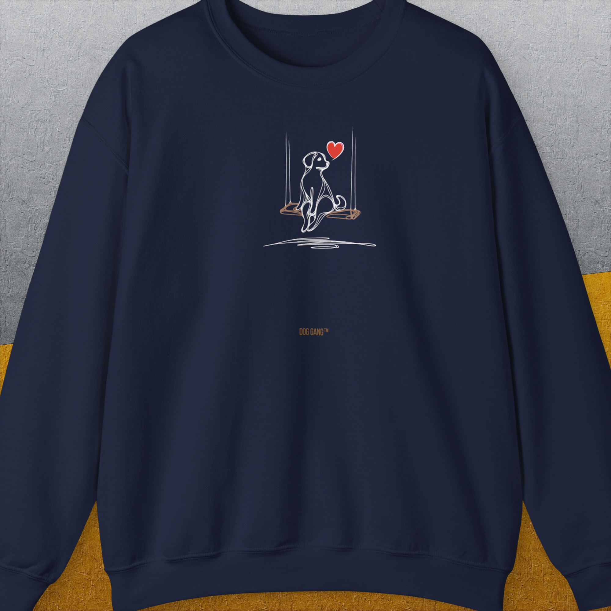 The Dog Gang Minimalistic Series I, Volume 1, Unisex Sweatshirt-Navy-Design by Dog Gang