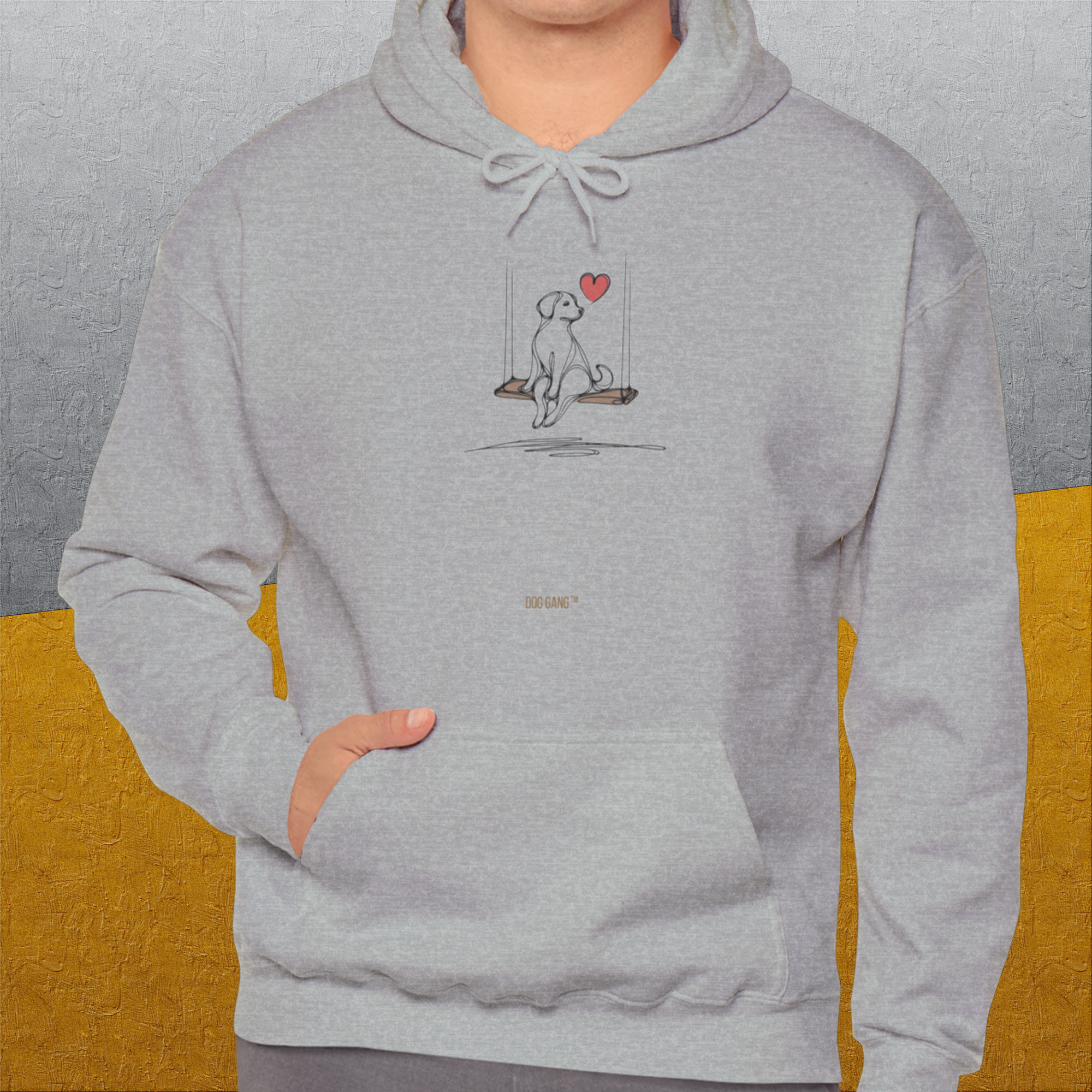 The Dog Gang Minimalistic Series I, Volume 1, Unisex Hoodie-, a cool and stylish design with a funny saying from Dog Gang