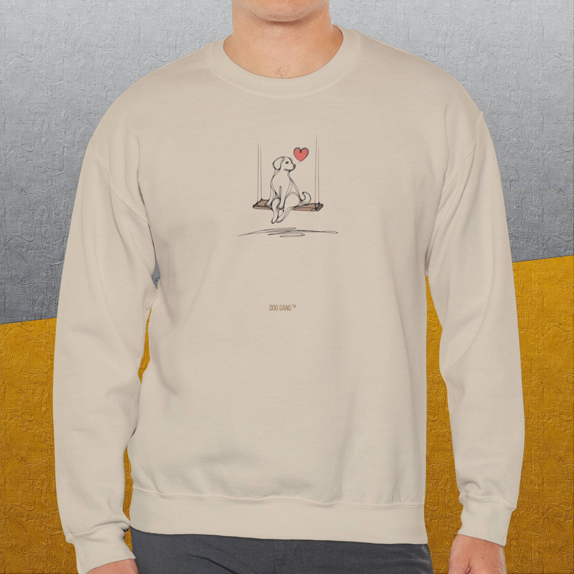 The Dog Gang Minimalistic Series I, Volume 1, Unisex Sweatshirt-a minimalistic Shirtdesign for dog lovers by Dog Gang
