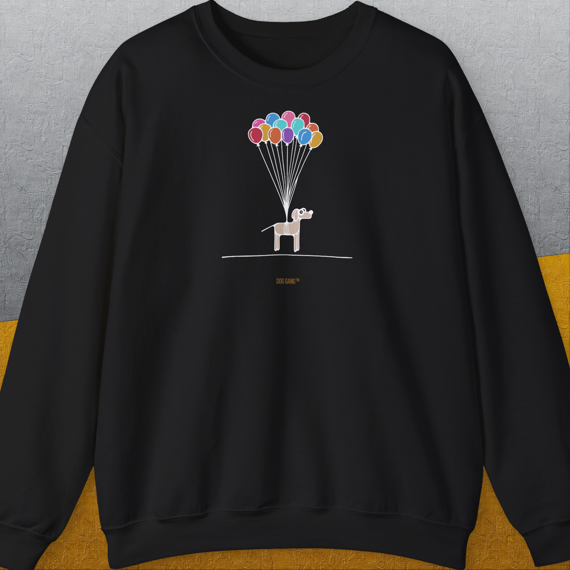 The Dog Gang Minimalistic Series I, Volume 2, Unisex Sweatshirt-Black-Design by Dog Gang