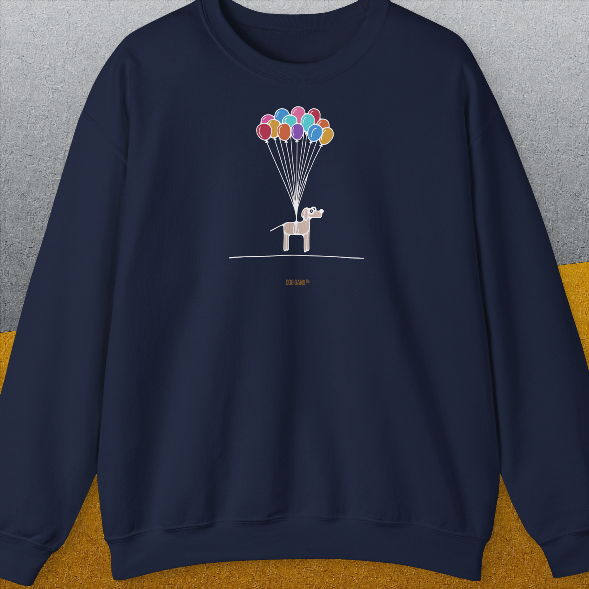 The Dog Gang Minimalistic Series I, Volume 2, Unisex Sweatshirt-Navy-Design by Dog Gang