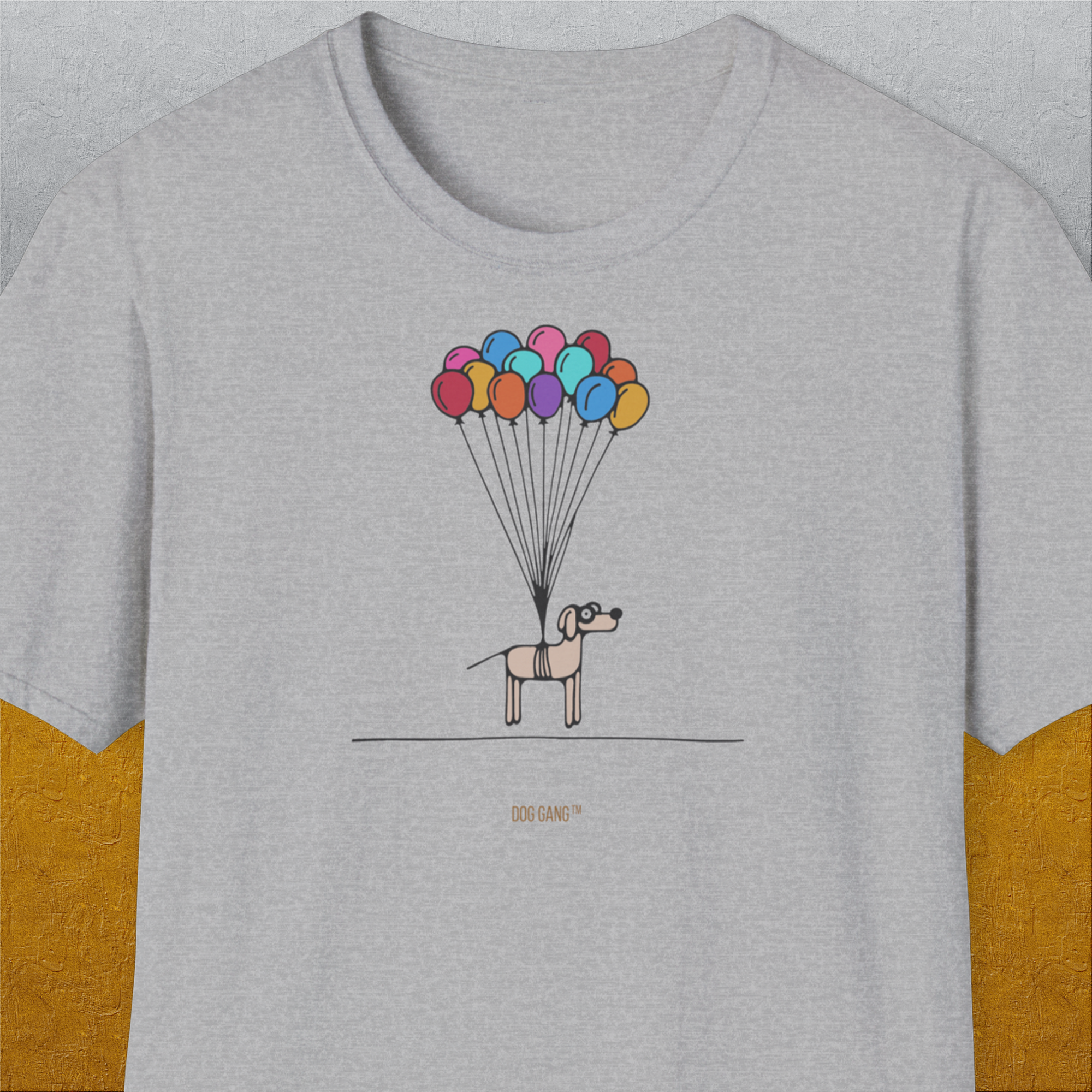 The Dog Gang Minimalistic Series I, Volume 2, Unisex T-Shirt-Sport Grey-Design made by Dog Gang