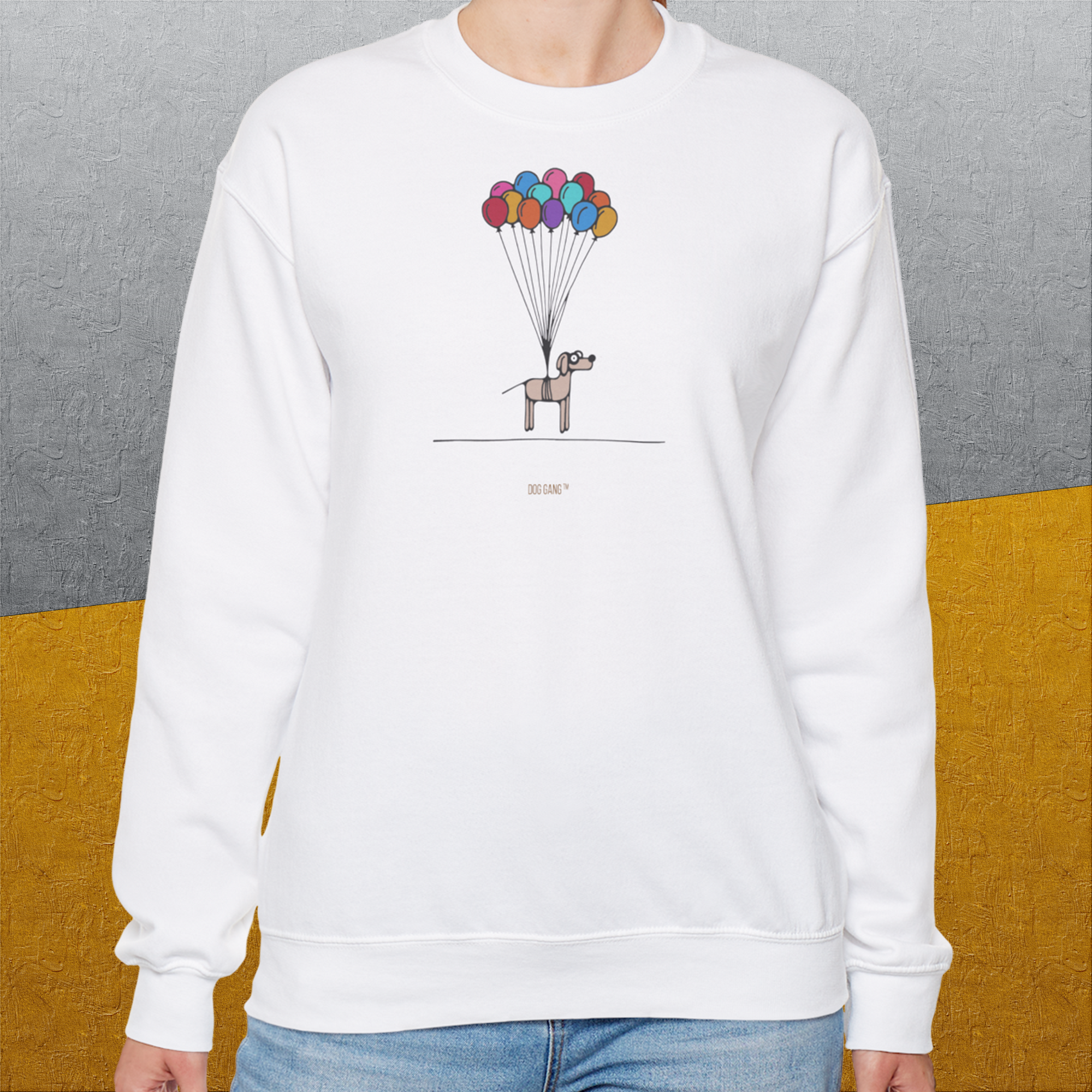 The Dog Gang Minimalistic Series I, Volume 2, Unisex Sweatshirt-a minimalistic Shirtdesign for dog lovers by Dog Gang