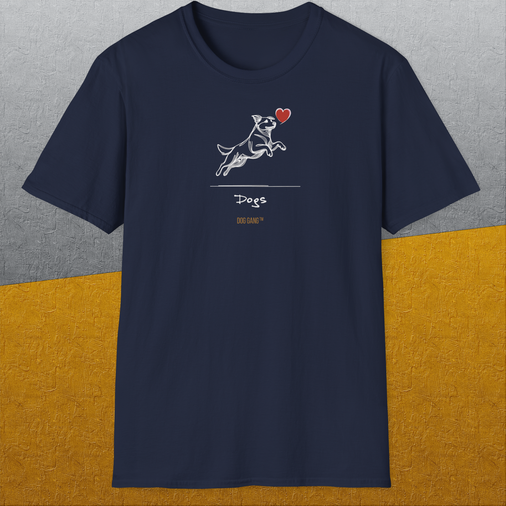 The Dog Gang Minimalistic Series I, Volume 3, Unisex T-Shirt-, a cool and stylish design with a funny saying from Dog Gang