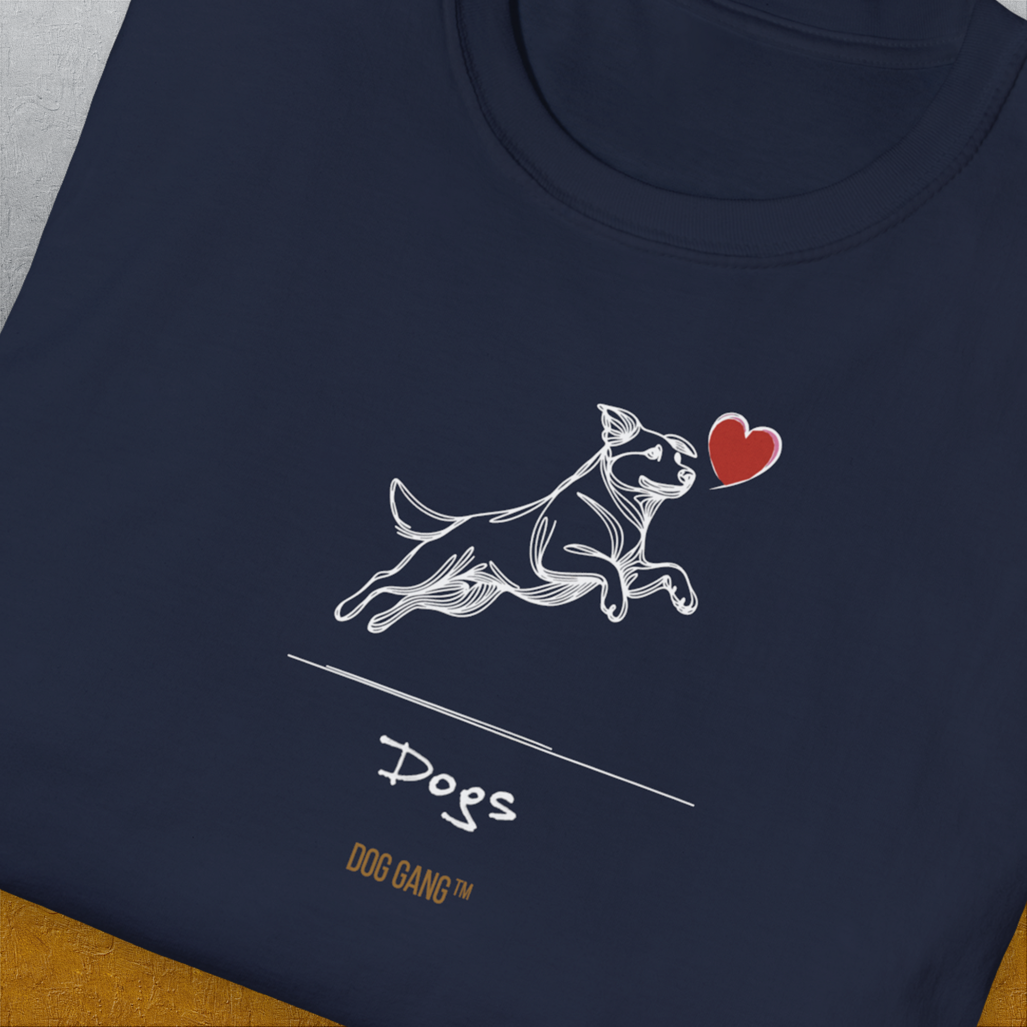 The Dog Gang Minimalistic Series I, Volume 3, Unisex T-Shirt-. A dog-themed Design from Dog Gang