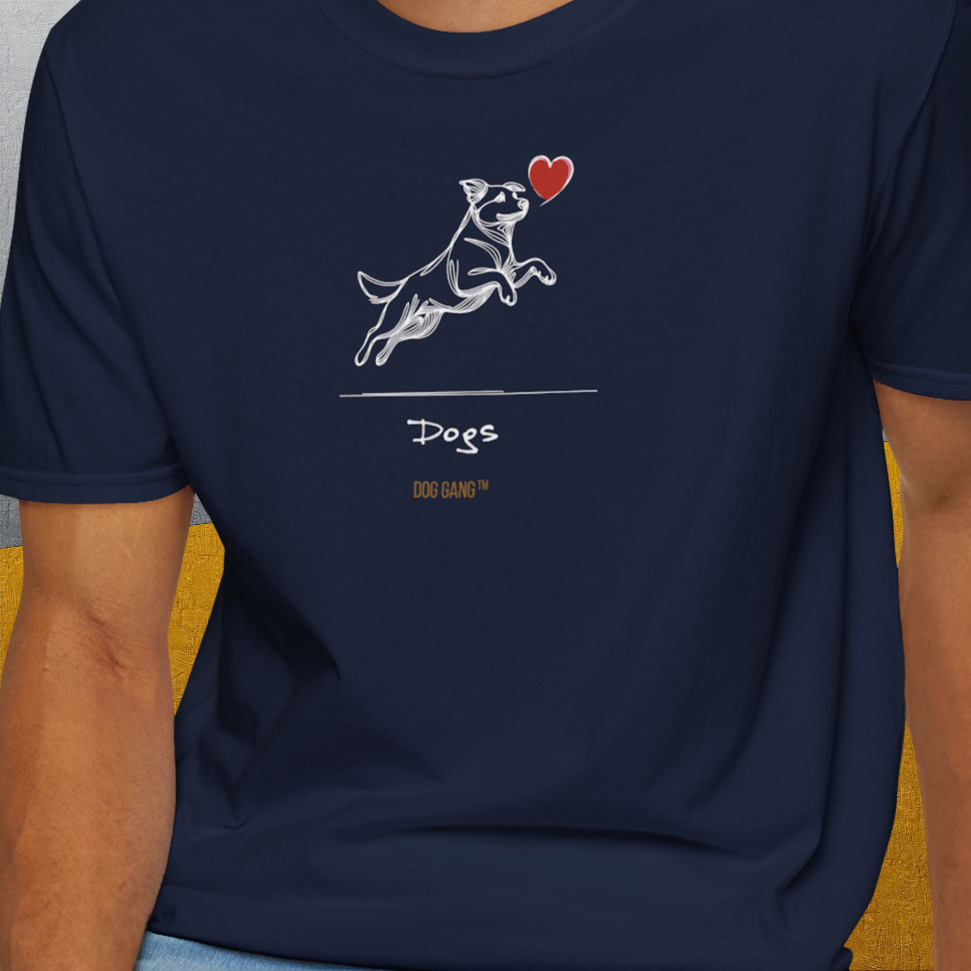 The Dog Gang Minimalistic Series I, Volume 3, Unisex T-Shirt-, a cool and stylish design with a funny saying from Dog Gang