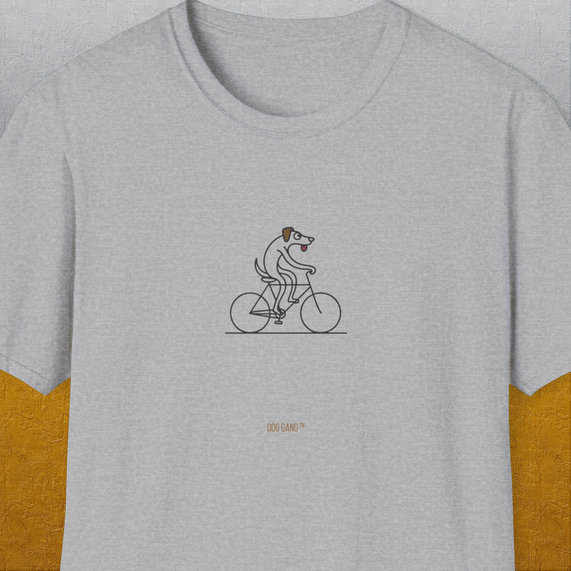 The Dog Gang Minimalistic Series I, Volume 4, Unisex T-Shirt-Sport Grey, a cool and stylish design with a funny saying from Dog Gang