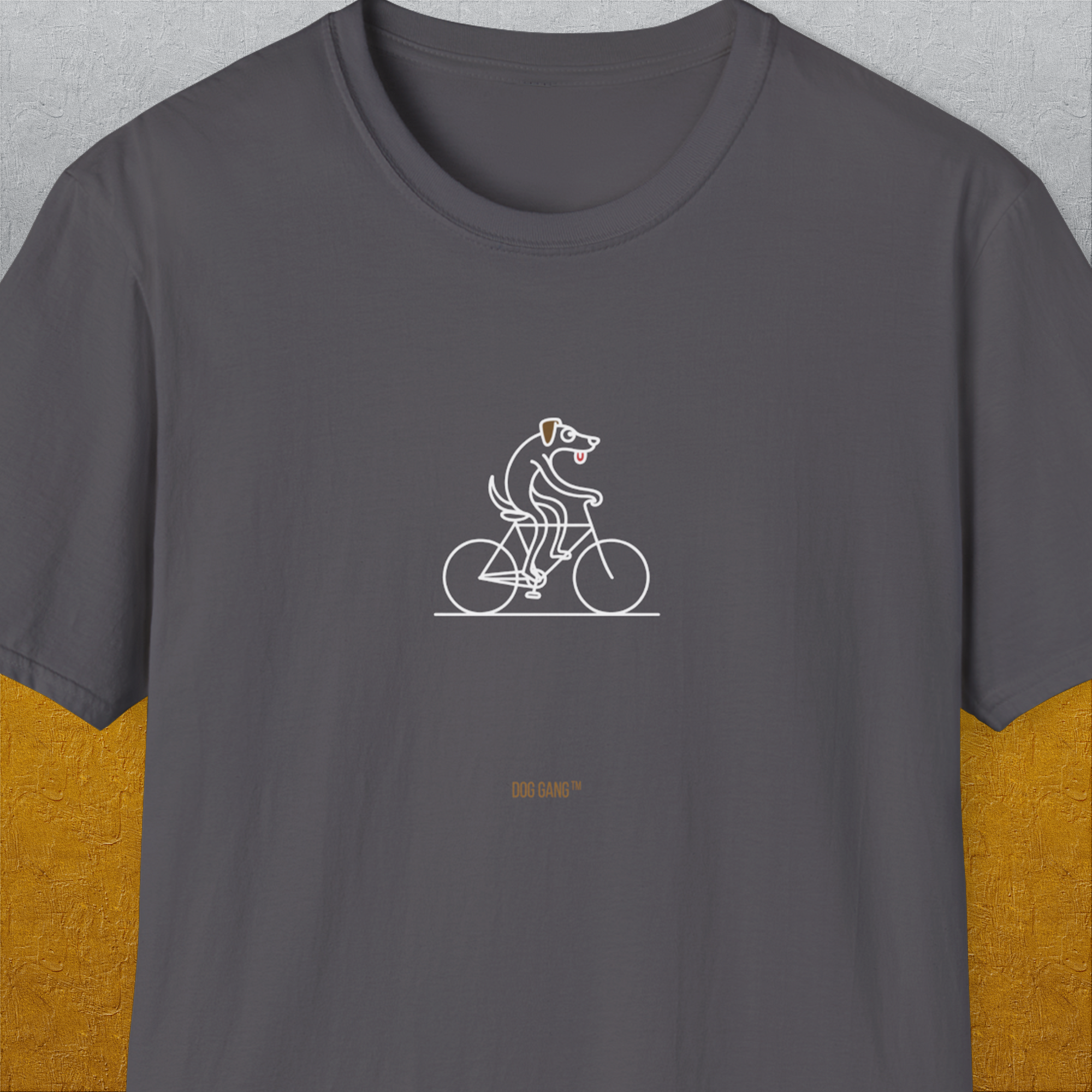 The Dog Gang Minimalistic Series I, Volume 4, Unisex T-Shirt-Charcoal-Design made by Dog Gang