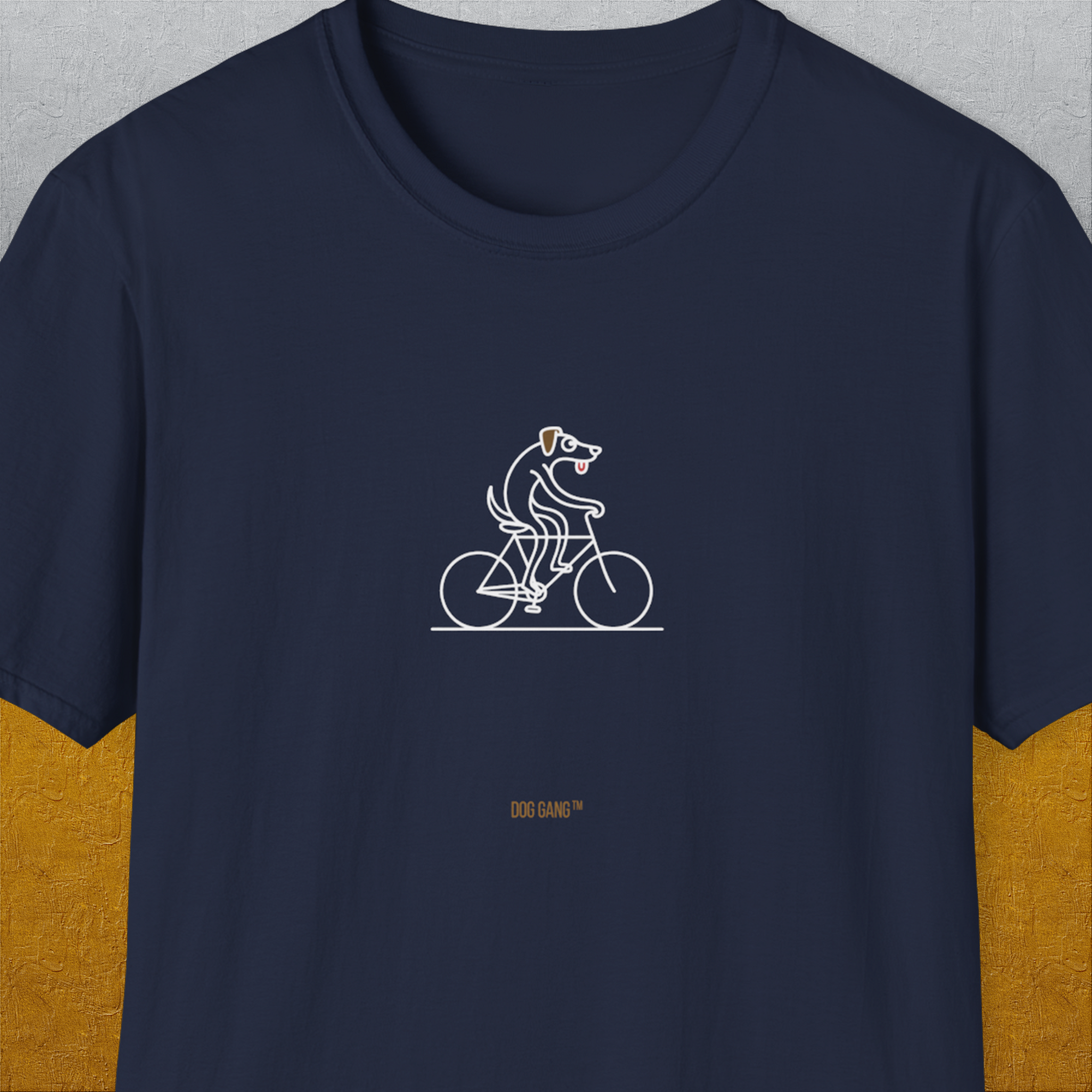 The Dog Gang Minimalistic Series I, Volume 4, Unisex T-Shirt-Navy-Design made by Dog Gang