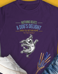 Nothing Beats A Dog's Delight When You Return Home, Volume 3, Women's T-Shirt-Purple, a cool and stylish design with a funny saying from Dog Gang