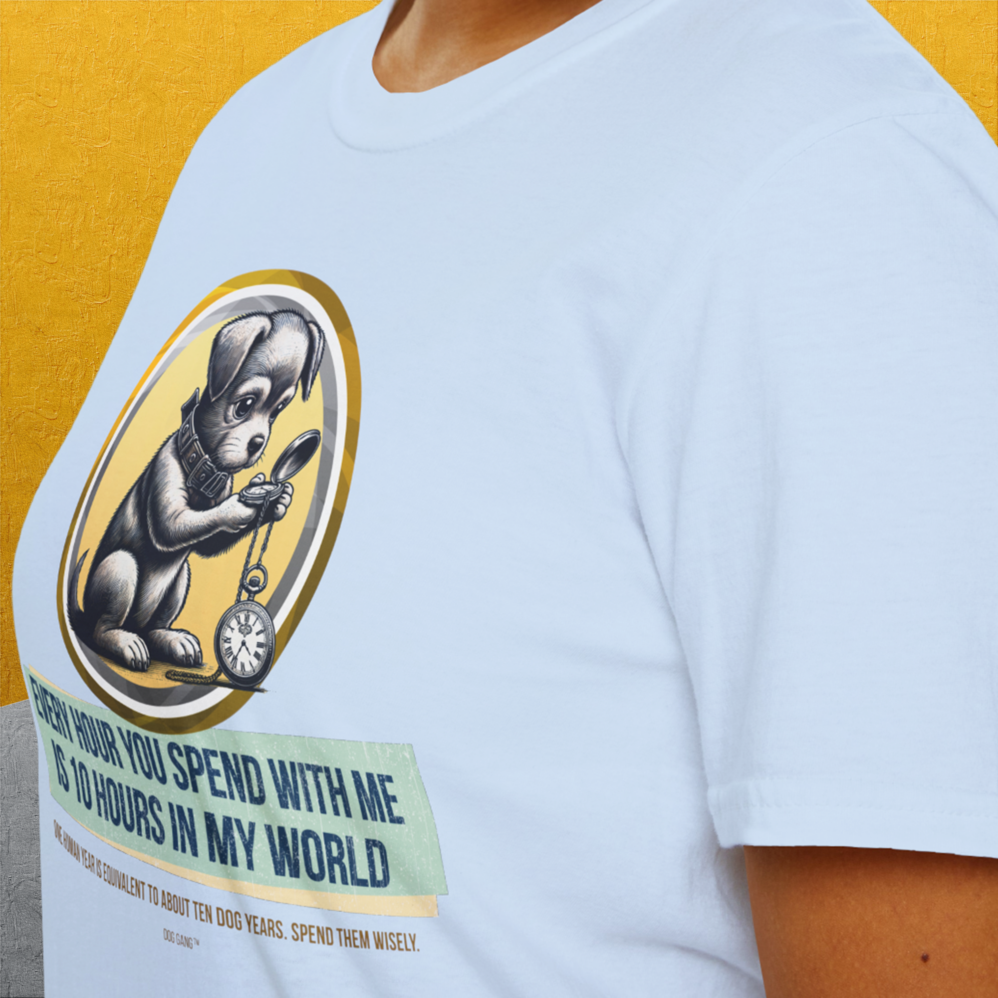 One Human Year = Ten Dog Years, Volume 1, Unisex T-Shirt-Design made by Dog Gang