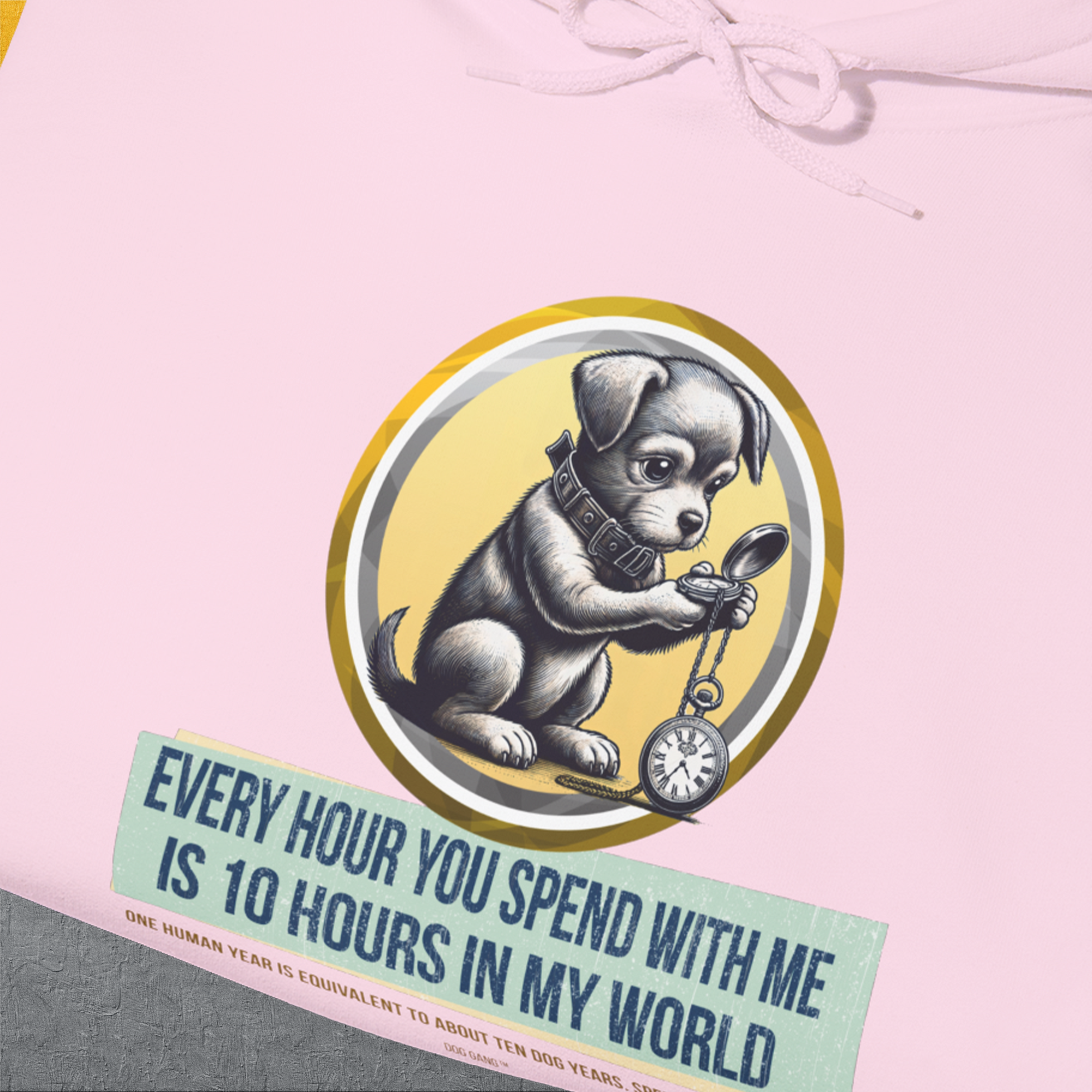 One Human Year = Ten Dog Years, Volume 1, Unisex Hoodie-. For dog lovers and dog owners. Design by Dog Gang