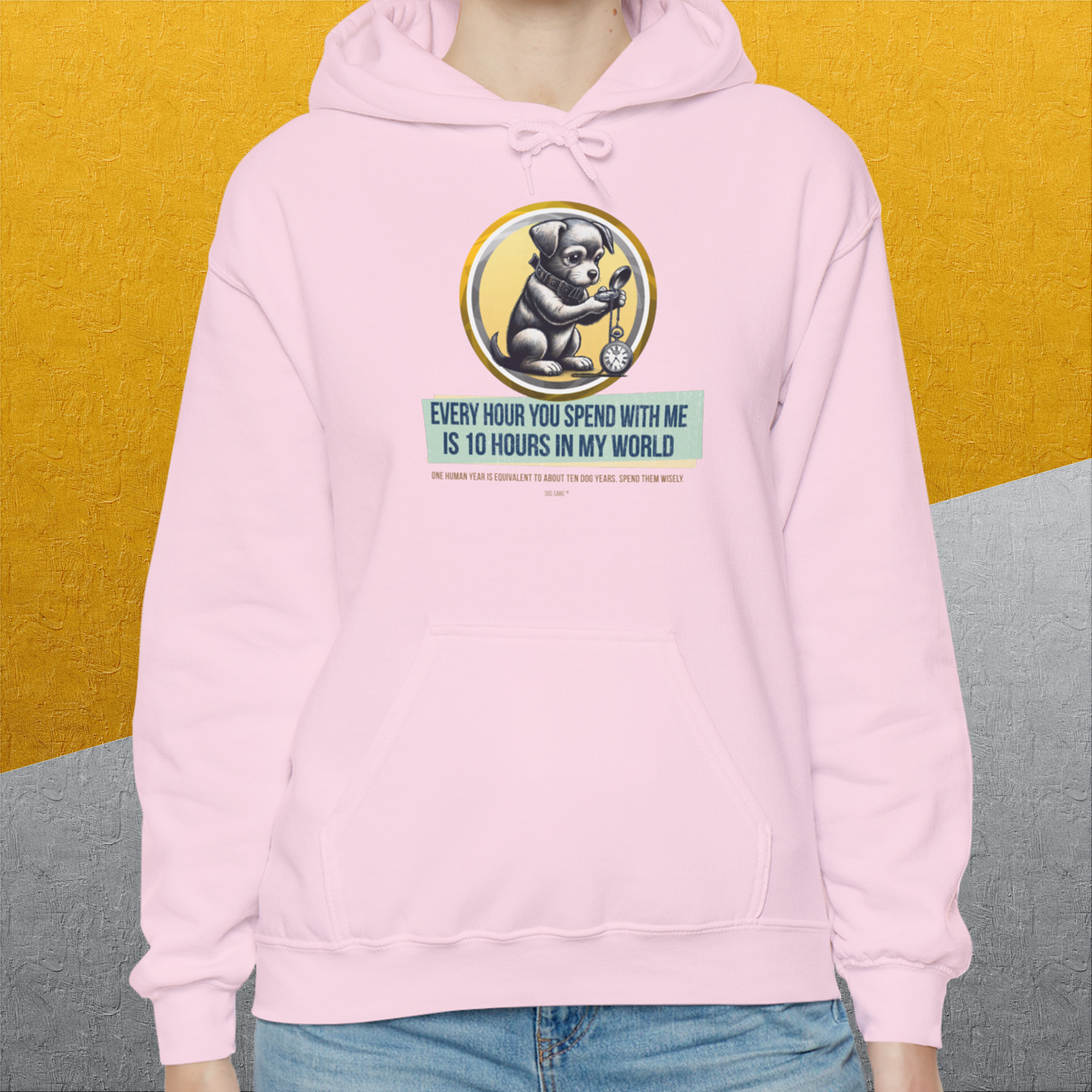 One Human Year = Ten Dog Years, Volume 1, Unisex Hoodie-. A dog-themed Design from Dog Gang