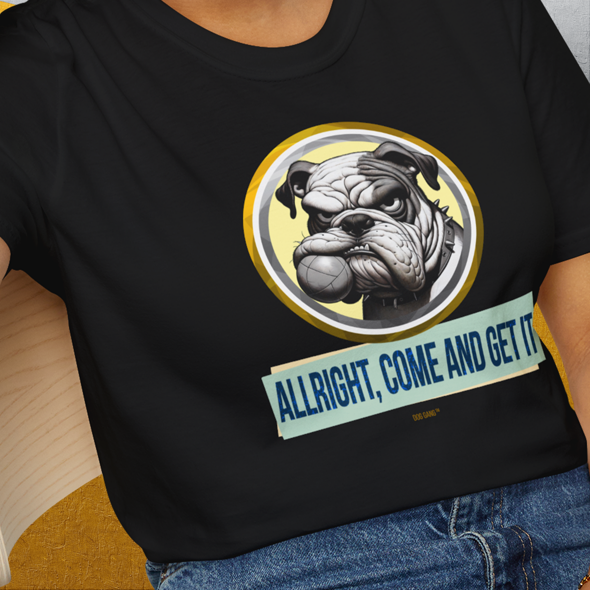 Allright Come And Get It, Volume 1, Unisex T-Shirt-, a fun and stylish design for dog lovers from Dog Gang