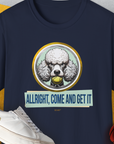 Allright Come And Get It, Volume 3, Unisex T-Shirt-Navy. A perfect gift for dog lovers and dog owners. Design by Dog Gang