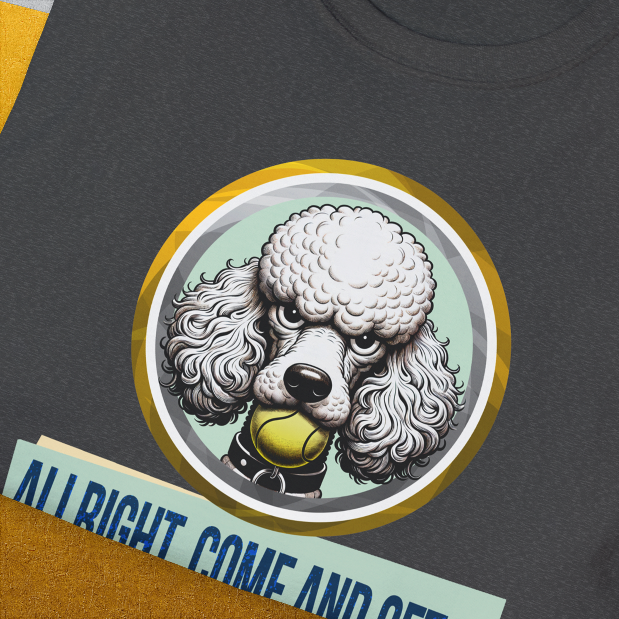 Allright Come And Get It, Volume 3, Unisex T-Shirt-. A dog-themed Design from Dog Gang