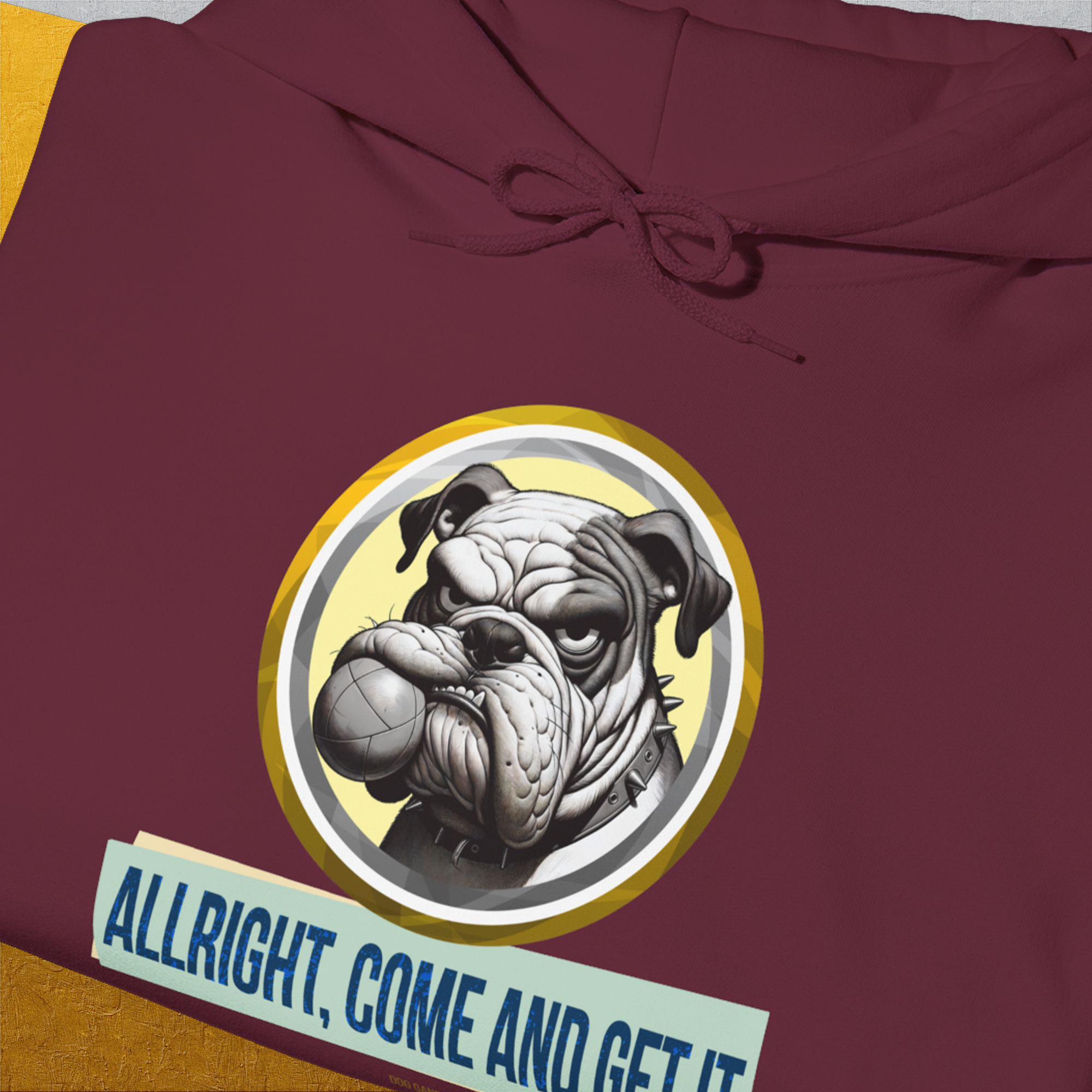 Allright Come And Get It, Volume 1, Unisex Hoodie-. A dog-themed Design from Dog Gang