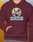 Allright Come And Get It, Volume 1, Unisex Hoodie-. For dog lovers and dog owners. Design by Dog Gang