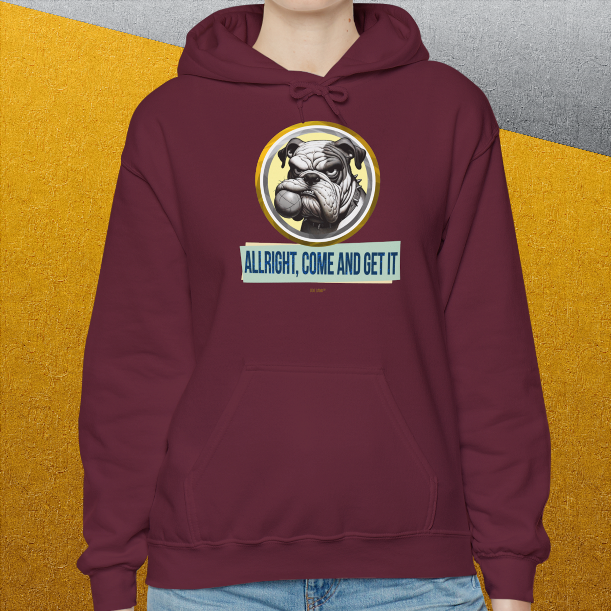Allright Come And Get It, Volume 1, Unisex Hoodie-, a fun and stylish design for dog lovers from Dog Gang