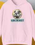 Allright Come And Get It, Volume 1, Unisex Hoodie-Light Pink. A perfect gift for dog lovers and dog owners. Design by Dog Gang