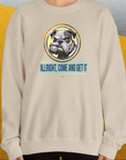 Allright Come And Get It, Volume 1, Unisex Sweatshirt-. A perfect gift for dog lovers and dog owners. Design by Dog Gang