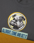 Allright Come And Get It, Volume 1, Unisex Sweatshirt-. A dog-themed Design from Dog Gang