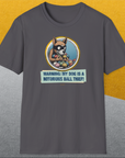 Warning: My Dog Is A Notorious Ball Thief, Volume 1, Unisex T-Shirt-, a cool and stylish design with a funny saying from Dog Gang
