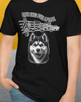 Blue Eyes Full Of Love, Volume 1 (Husky), Unisex T-Shirt-, Design by Dog Gang