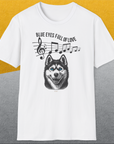 Blue Eyes Full Of Love, Volume 1 (Husky), Unisex T-Shirt-, a cool and stylish design with a funny saying from Dog Gang