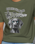 Blue Eyes Full Of Love, Volume 4 (Weimaraner), Unisex T-Shirt-. For dog lovers and dog owners. Design by Dog Gang