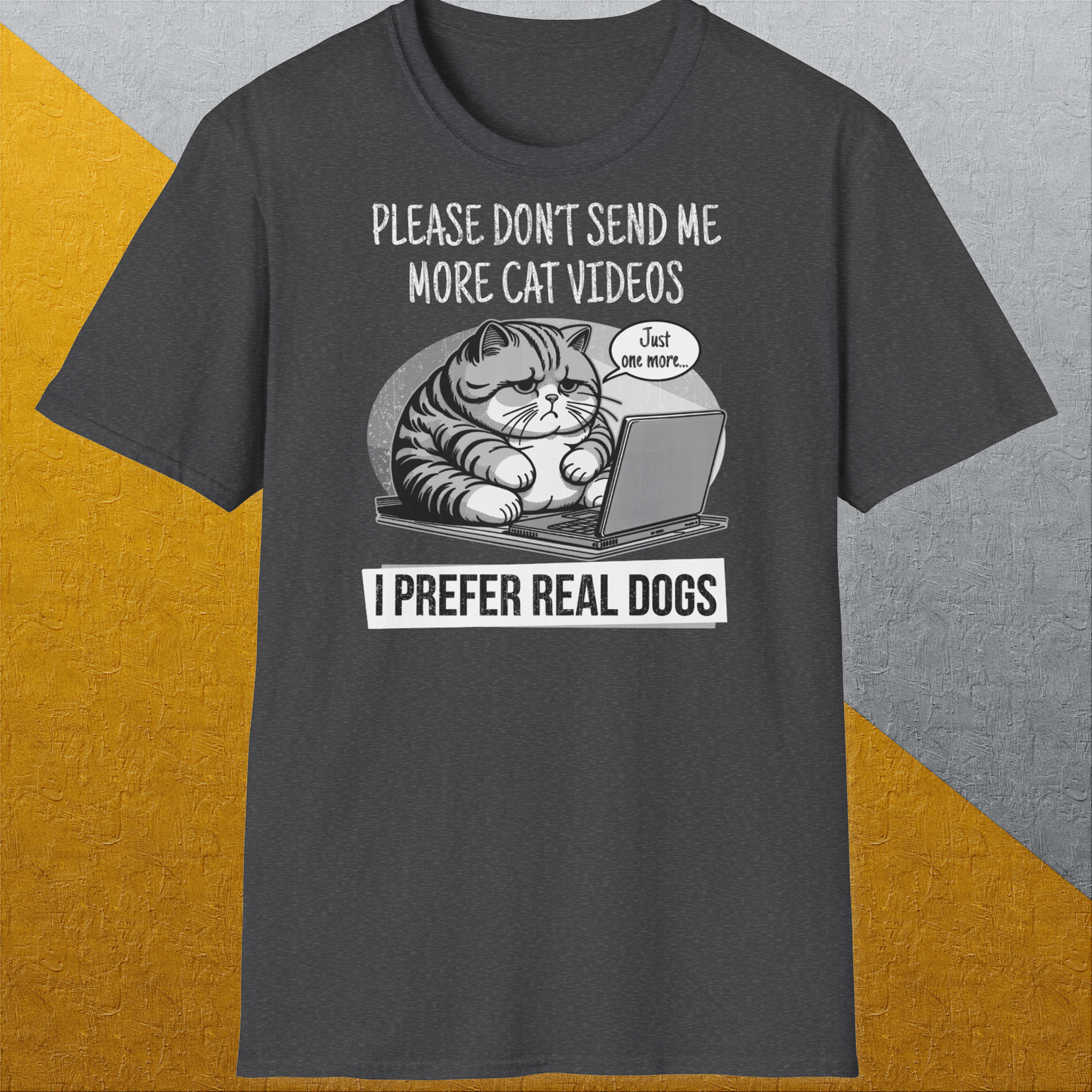 Cat Videos Series, Volume 1, Unisex T-Shirt-lustiges Shirt für Hundefreunde, lustiger Spruch mit Hund, Design by Dog Gang
